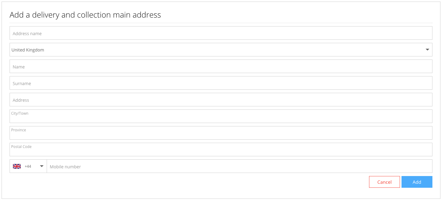 The inconsiderate delivery address form